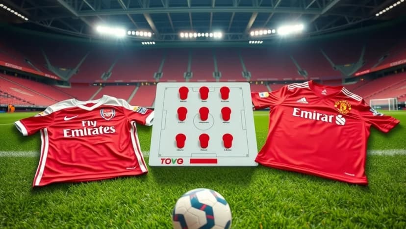 Arsenal FC mot Man Utd laguppställning