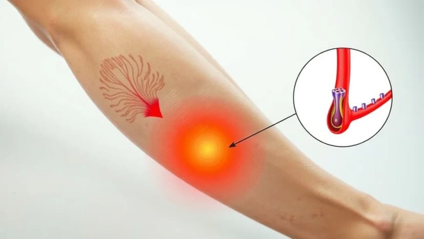 Så ser en blodpropp i benet ut