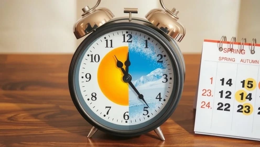 När ställer man om klockan